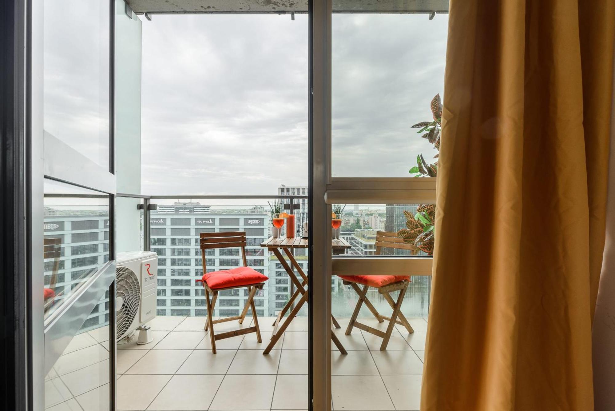 Lumina Apart With Balcony Platinum Tower Warsaw Ngoại thất bức ảnh
