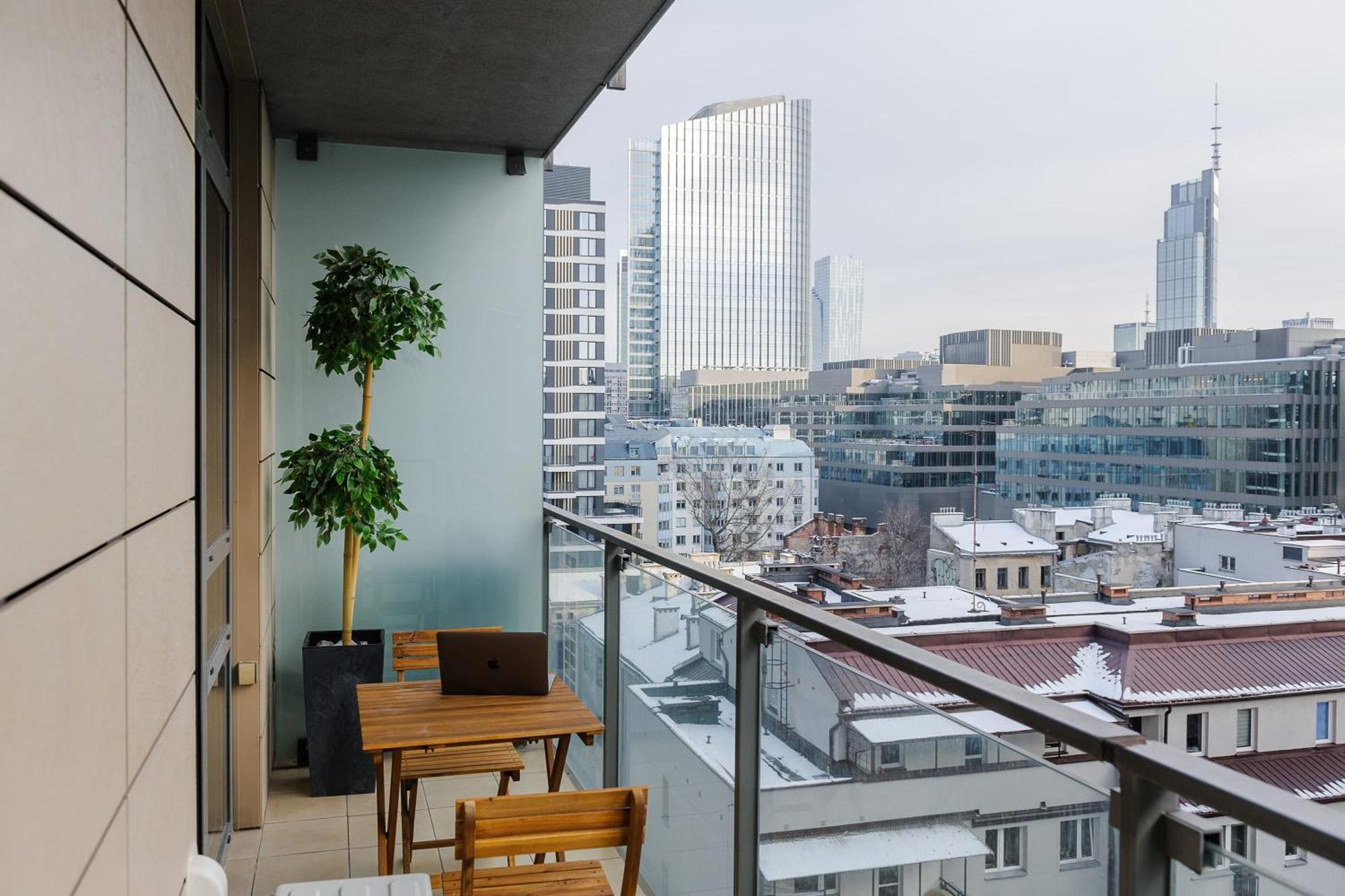 Lumina Apart With Balcony Platinum Tower Warsaw Ngoại thất bức ảnh